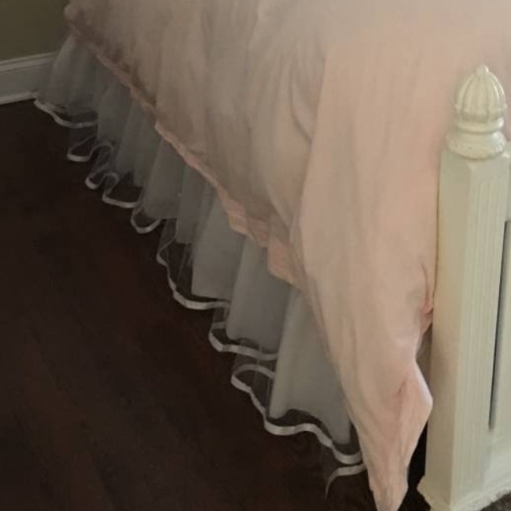 Pottery Barn Kids tulle bedskirt, full